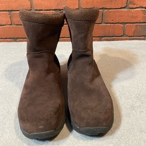 LL Bean Womens Brown suede‎ 100 Gram Primaloft Boots Size 10 M